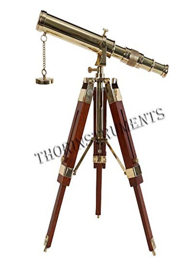 THOR INSTRUMENTS Vintage Brass Nautical Telescope with Table Tripod Stand Desktop Telescope for Home Decor Rustic Vintage Home Decor Gifts - Image 2